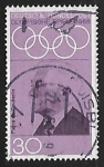 Stamps Germany -  Baron Pierre de Coubertin- juegos olimpicos de verano