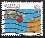 Stamps Australia -  Monopatín