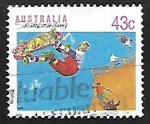 Stamps Australia -  Monopatín