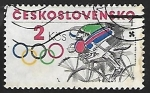 Sellos de Europa - Checoslovaquia -  Juegos Olímpicos - ciclismo