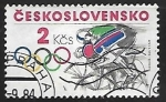 Sellos de Europa - Checoslovaquia -  Juegos Olímpicos - ciclismo