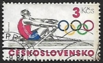 Sellos de Europa - Checoslovaquia -  Juegos olimpicos - remo