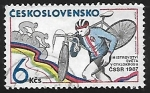 Stamps Czechoslovakia -  Campeonato del mundo de ciclocros