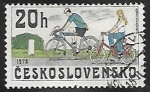 Sellos de Europa - Checoslovaquia -  Bicicletas