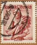 Stamps : Europe : Austria :  TRAJE REGIONAL FEMENINO –BURGENLAND