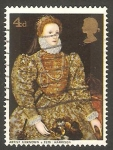 Stamps United Kingdom -  542 - Reina Elizabeth I 