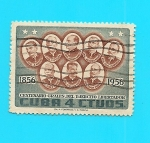 Stamps : America : Cuba :  Centenario Generales del Ejército Libertador