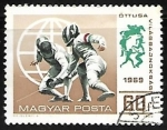 Stamps Hungary -   Esgrima