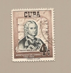 Stamps : America : Cuba :  Bicentenario del Correo - Francisco Cagigal de la Vega