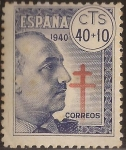 Sellos de Europa - Espa�a -  General Franco Pro Tuberculosos  1940  40+10 cts