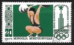 Stamps Mongolia -  Halterofilia 