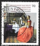 Stamps Europe - Germany -  3069 - Jan Vermeer van Delft, La chica de la copa de vino