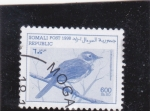 Stamps : Africa : Somalia :  AVES- Luscinia