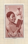 Stamps Spain -  Rio Muni, Niño imdígena