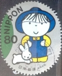 Stamps Japan -  Scott#2783j cryf Intercambio 0,40 usd 80 y. 2001