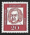 Stamps Germany -  Johann Sebastian Bach