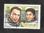 Stamps Cuba -  2261 - 20 AnivÂº del primer hombre en el espacio, Riumin y Popov