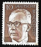 Stamps Germany -  Dr. h.c. Gustav Heinemann