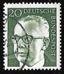 Stamps Germany -  Dr. h.c. Gustav Heineman