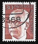 Stamps Germany -  Dr. h.c. Gustav Heinemann