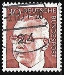 Stamps Germany -  Dr. h.c. Gustav Heinemann