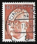 Stamps Germany -  Dr. h.c. Gustav Heinemann 