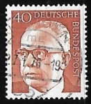 Stamps Germany -  Dr. h.c. Gustav Heinemann 
