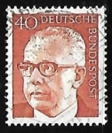 Stamps Germany -  Dr. h.c. Gustav Heinemann 