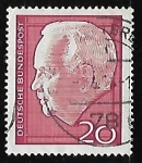 Stamps Germany -  President Lübke, Heinrich