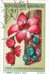 Stamps : Africa : Gabon :  Flores-