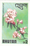 Stamps Bhutan -  Flores-