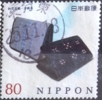 Stamps Japan -  Scott#3610e Intercambio 1,25 usd  80 y. 2013