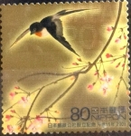 Stamps Japan -  Scott#2853f Intercambio 1,00 usd  80 y. 2003