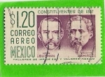 Sellos de America - M�xico -  Constituyentes de 1857