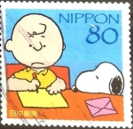 Stamps Japan -  Scott#3206h cryf Intercambio 0,90 usd  80 y. 2010