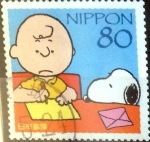 Stamps Japan -  Scott#3206h Intercambio 0,90 usd  80 y. 2010