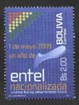 Stamps America - Bolivia -  1er aniversario de la Nacionalizacion de ENTEL