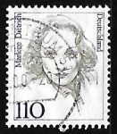 Sellos de Europa - Alemania -  Marlene Dietrich (1901-1992), actriz y cantora