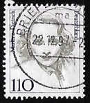 Stamps Germany -  Marlene Dietrich (1901-1992), actriz y cantora