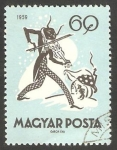 Stamps Hungary -  1330 - La Cigarra y la Hormiga