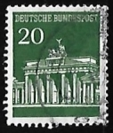Stamps Germany -  Puerta de Brandenburg  - Berlin