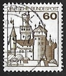 Stamps Germany -  Castillo de Marksburg