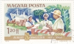 Stamps Hungary -  Albert Schweitzer-misionero médico