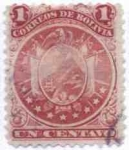 Stamps Bolivia -  Escudo con 9 estrellas