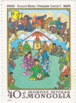 Stamps : Asia : Mongolia :  FIESTA POPULAR