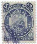 Stamps America - Bolivia -  Escudo con 9 estrellas
