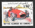 Sellos del Mundo : Africa : Comores : Maserati de 1957