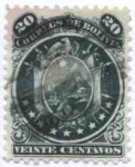 Stamps Bolivia -  Escudo con 9 estrellas