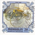 Sellos de Asia - Mongolia -  COCHE DE EPOCA- Benz 1885