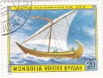 Sellos de Asia - Mongolia -  BARCO a.d. XII